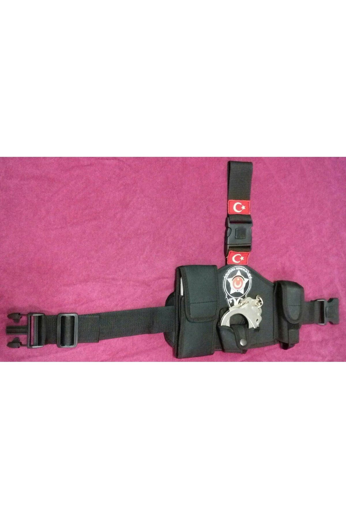 Aldatmaz Askeri Malzeme Güvenlik Bacak Kilifi Özel Güvenlik Rozetli Cüzdani Palaska Satin