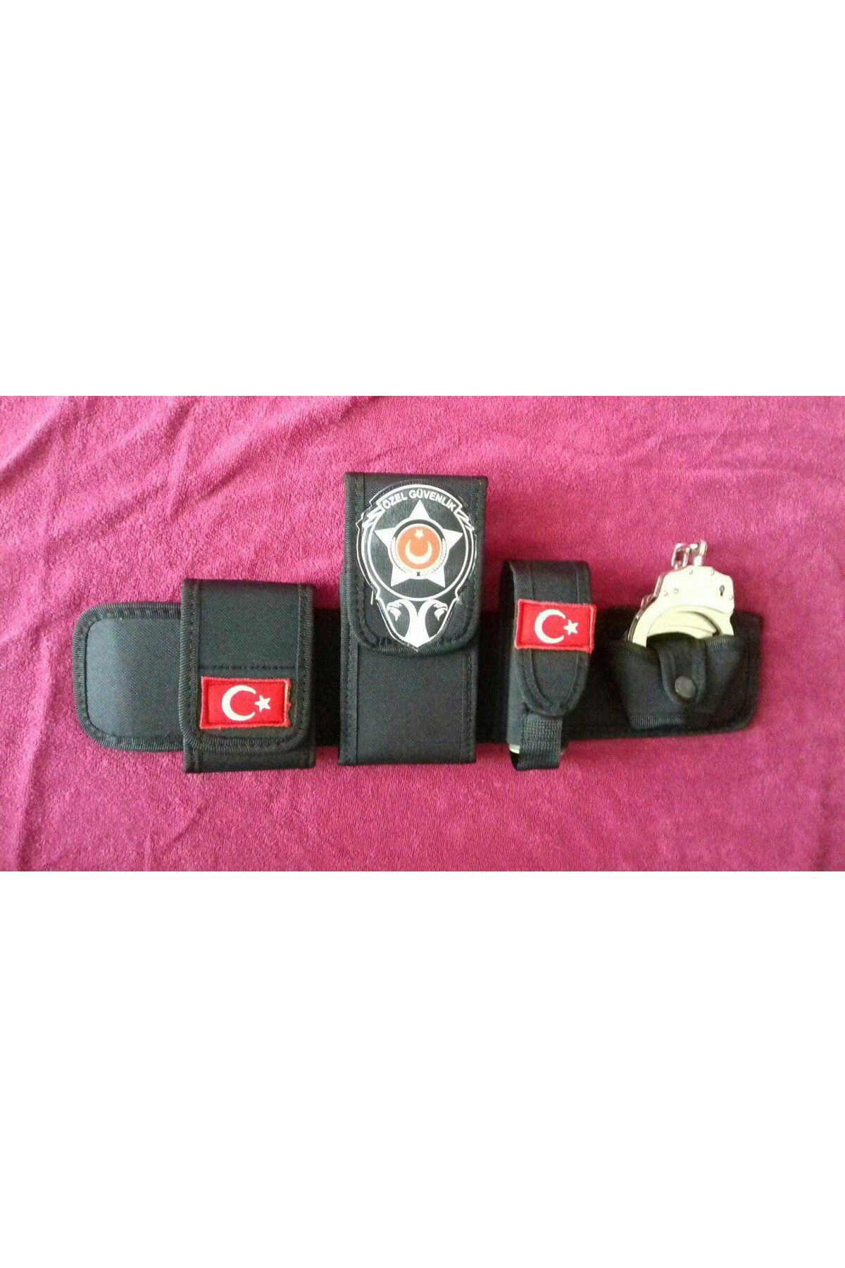 Aldatmaz Askeri Malzeme Güvenlik Bel Kilifi + Özel Güvenlik Rozetli Cüzdan Satinal-Sivile