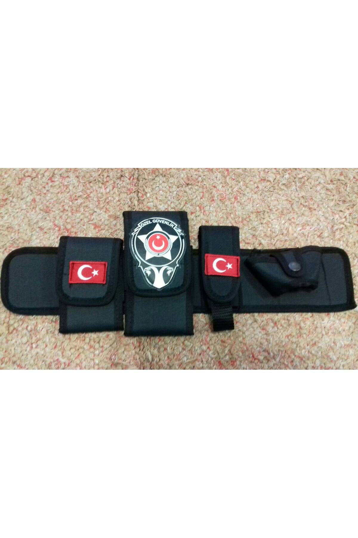 Aldatmaz Askeri Malzeme Güvenlik Bel Kilifi + Özel Güvenlik Rozetli Cüzdan Satinal-Sivile