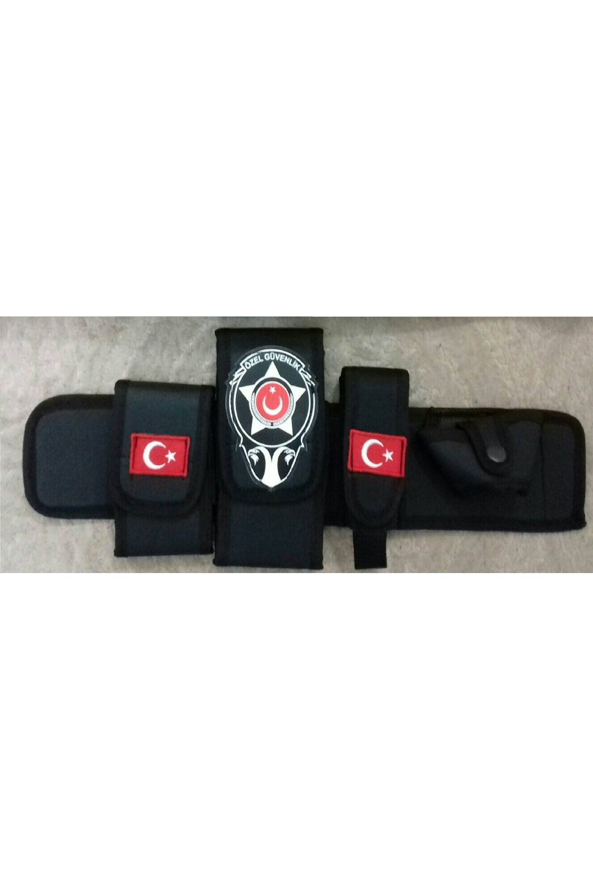 Aldatmaz Askeri Malzeme Güvenlik Bel Kilifi + Özel Güvenlik Rozetli Cüzdan Satinal-Sivile