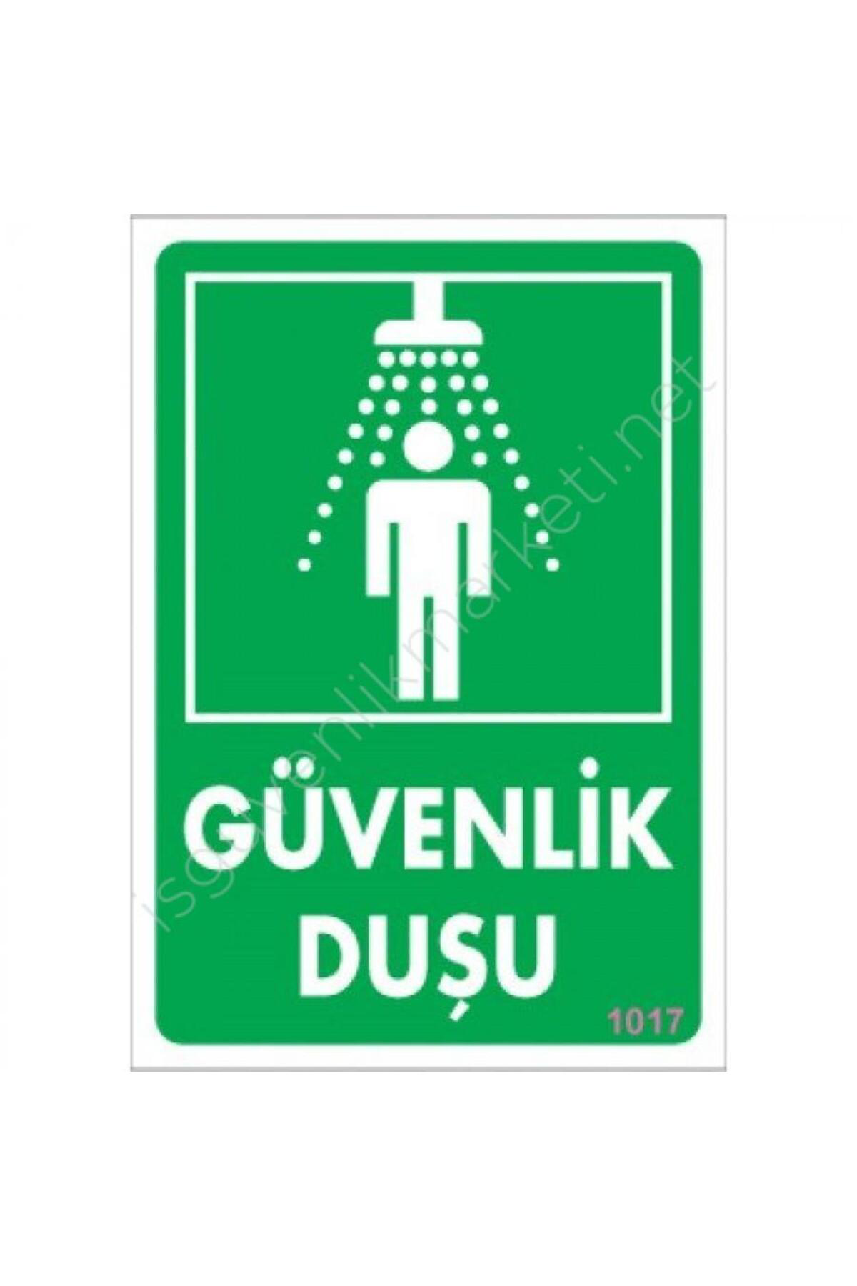 Butik Güvenlik Duşu Uyarı Levhası 17,5X25 Kod:1017
