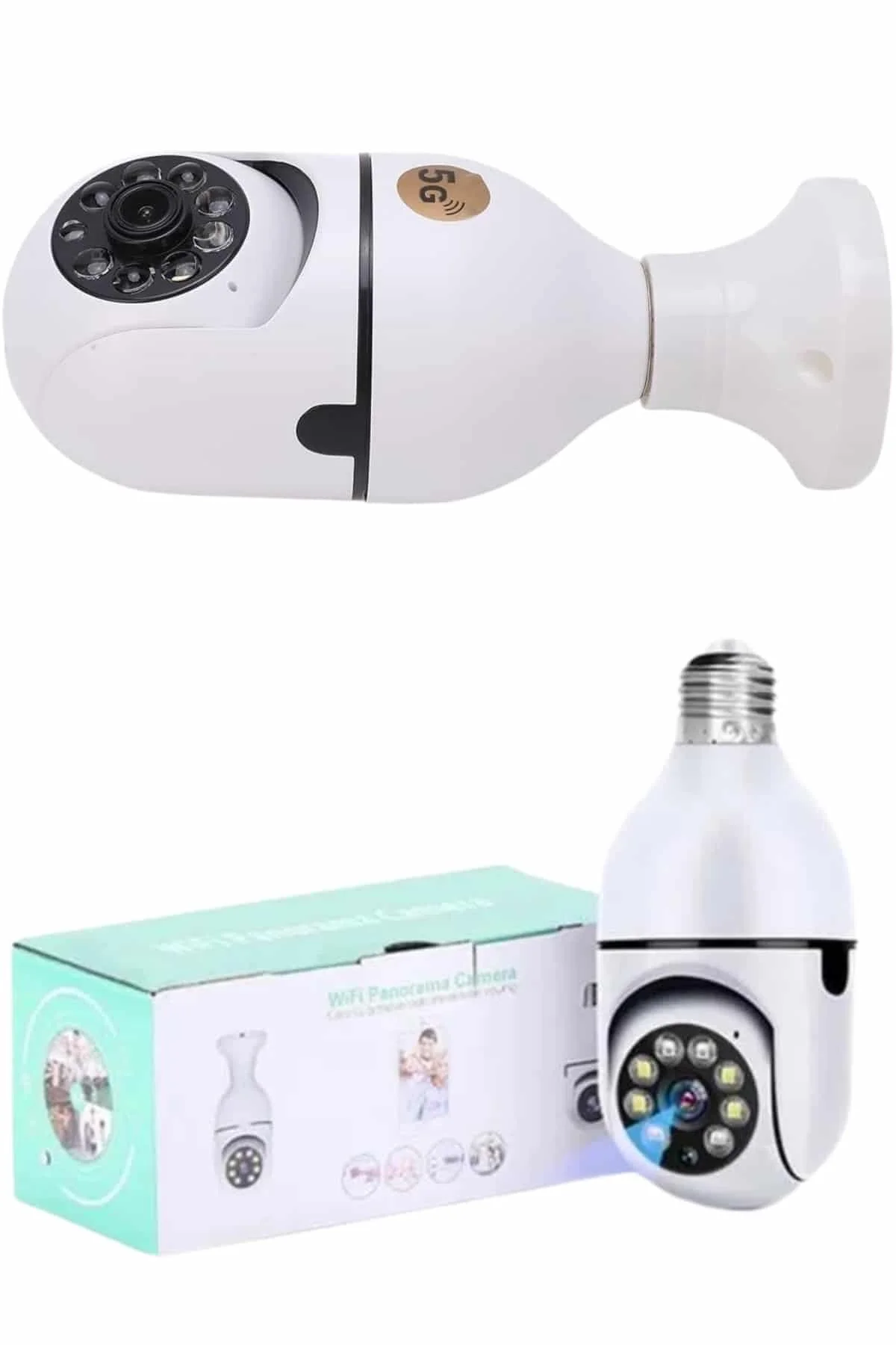 Güvenlik Kamerası Wi-Fi Özellikli 360 Derece Full Hd 1080p Ampül Kamera Fiyatı, Yorumları ve Özellikleri