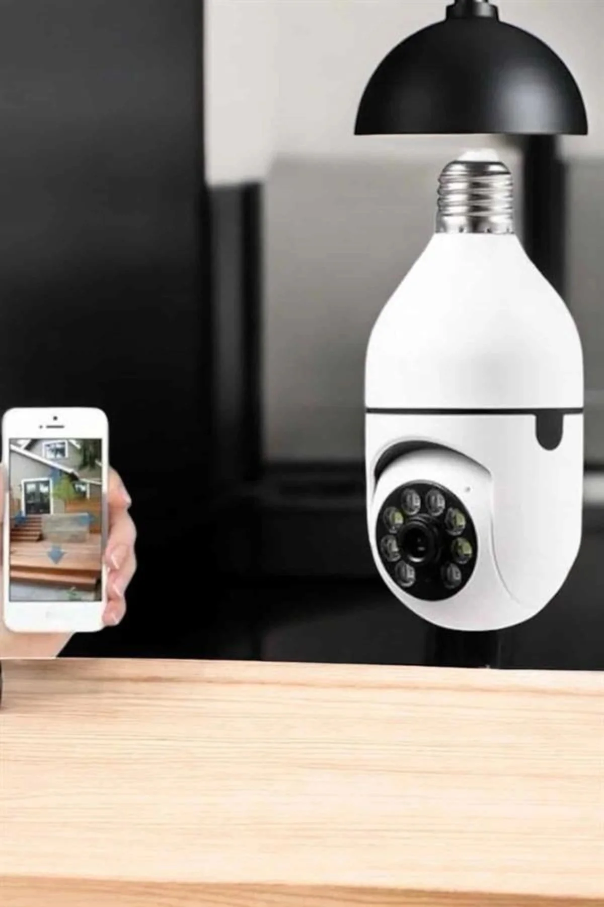 Güvenlik Kamerası Wifi Kamera Duylu Ev Kamerası Wifi Bağlantılı D