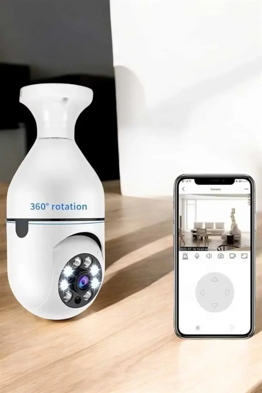 Güvenlik Kamerası Wifi Kamera Duylu Ev Kamerası Wifi Bağlantılı D