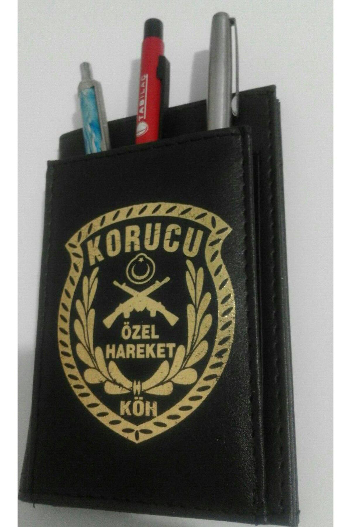 GÜVENLİK KORUCUSU NOT DEFTERLI,SOĞUK DAMGALI CÜZDAN SATINAL.ASKER