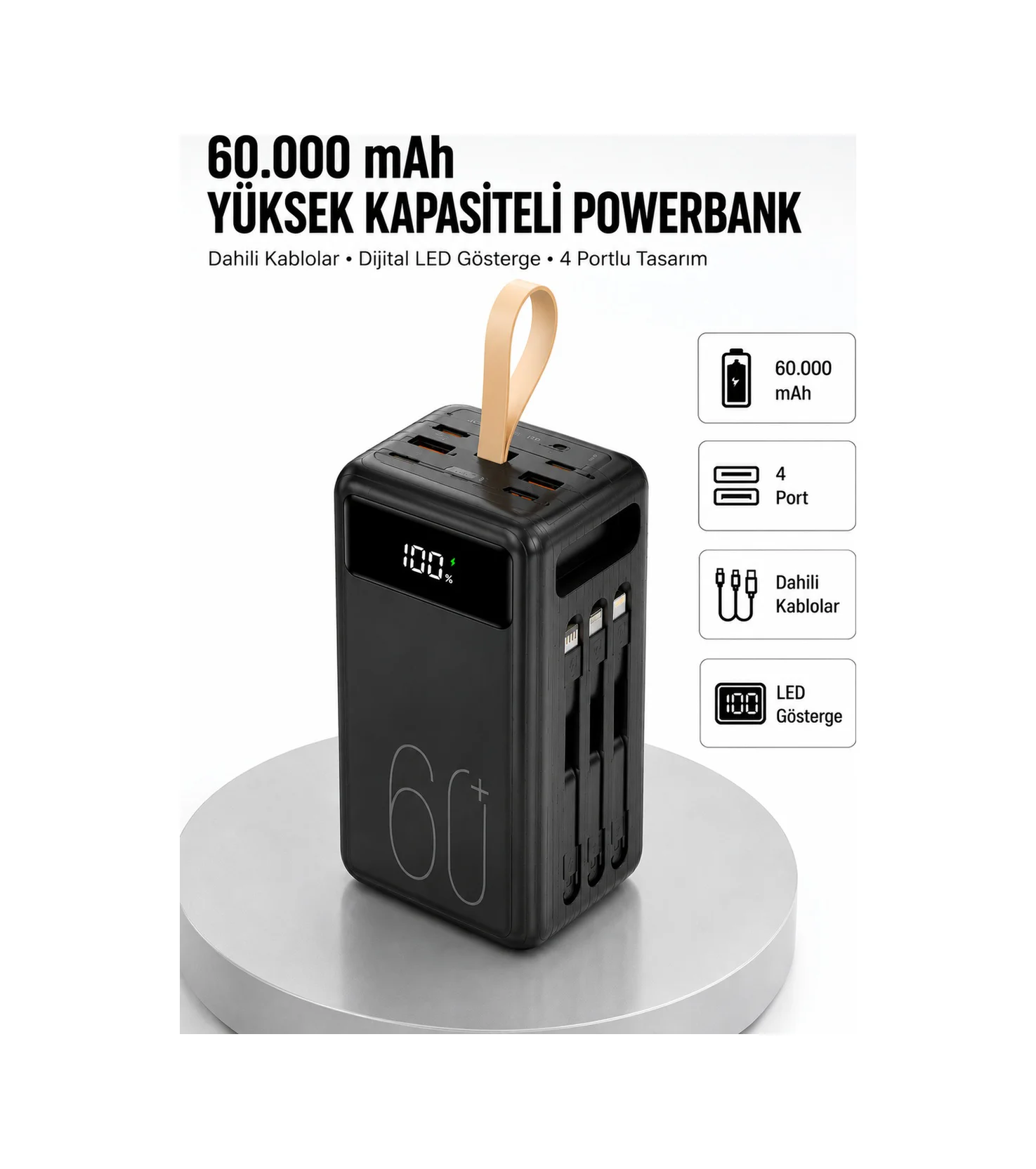 Güvenlik Korumalı Hızlı Şarj Özellikli Powerbank Yeni Nesil - Lisinya Diğer