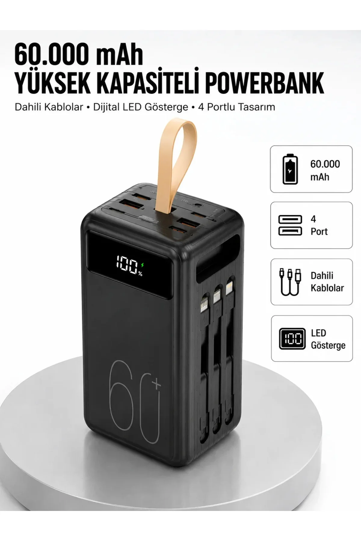 Güvenlik Korumalı Hızlı Şarj Özellikli Powerbank Yeni Nesil
