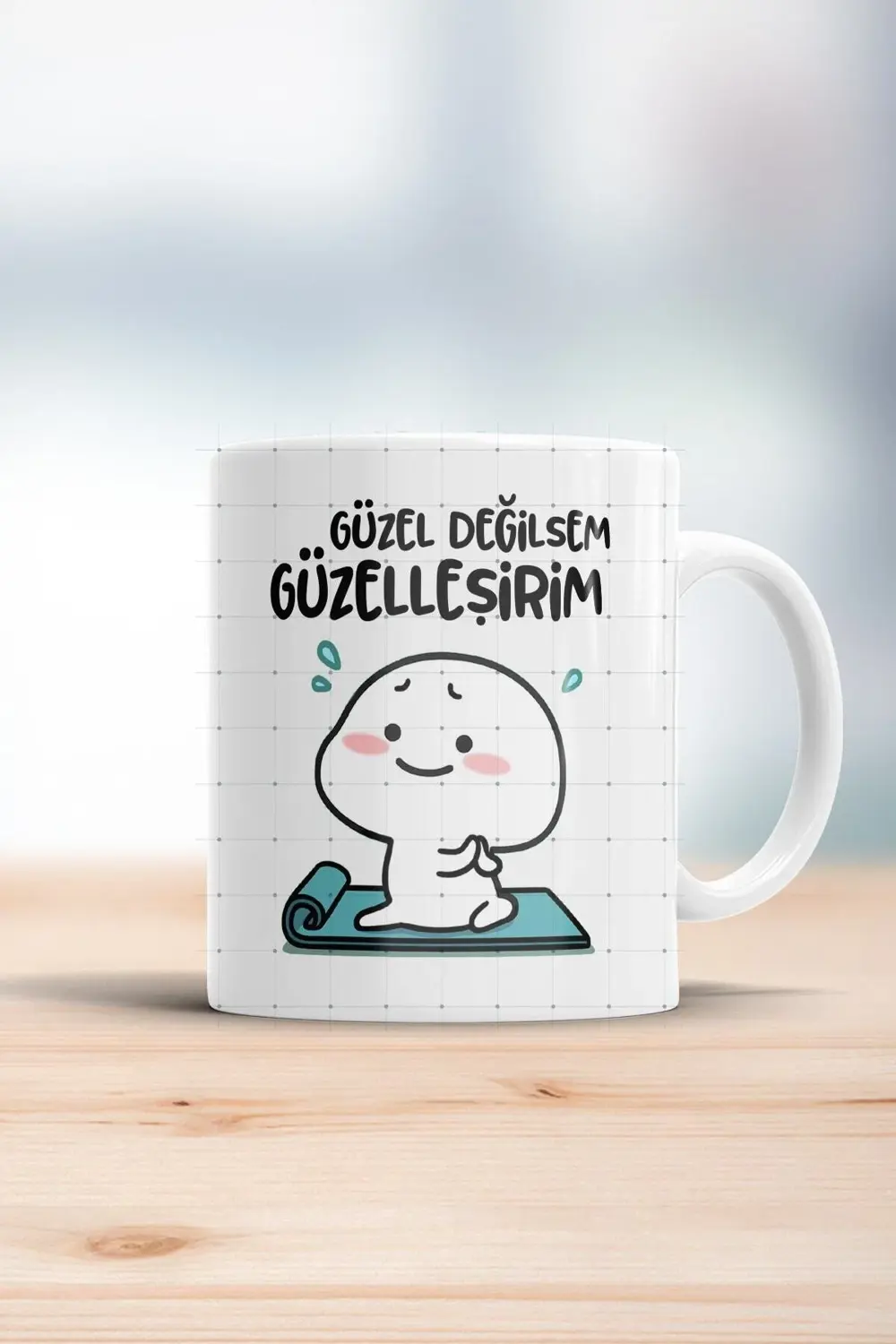 Güzel Değilsem Güzelleşirim Kupa Bardak