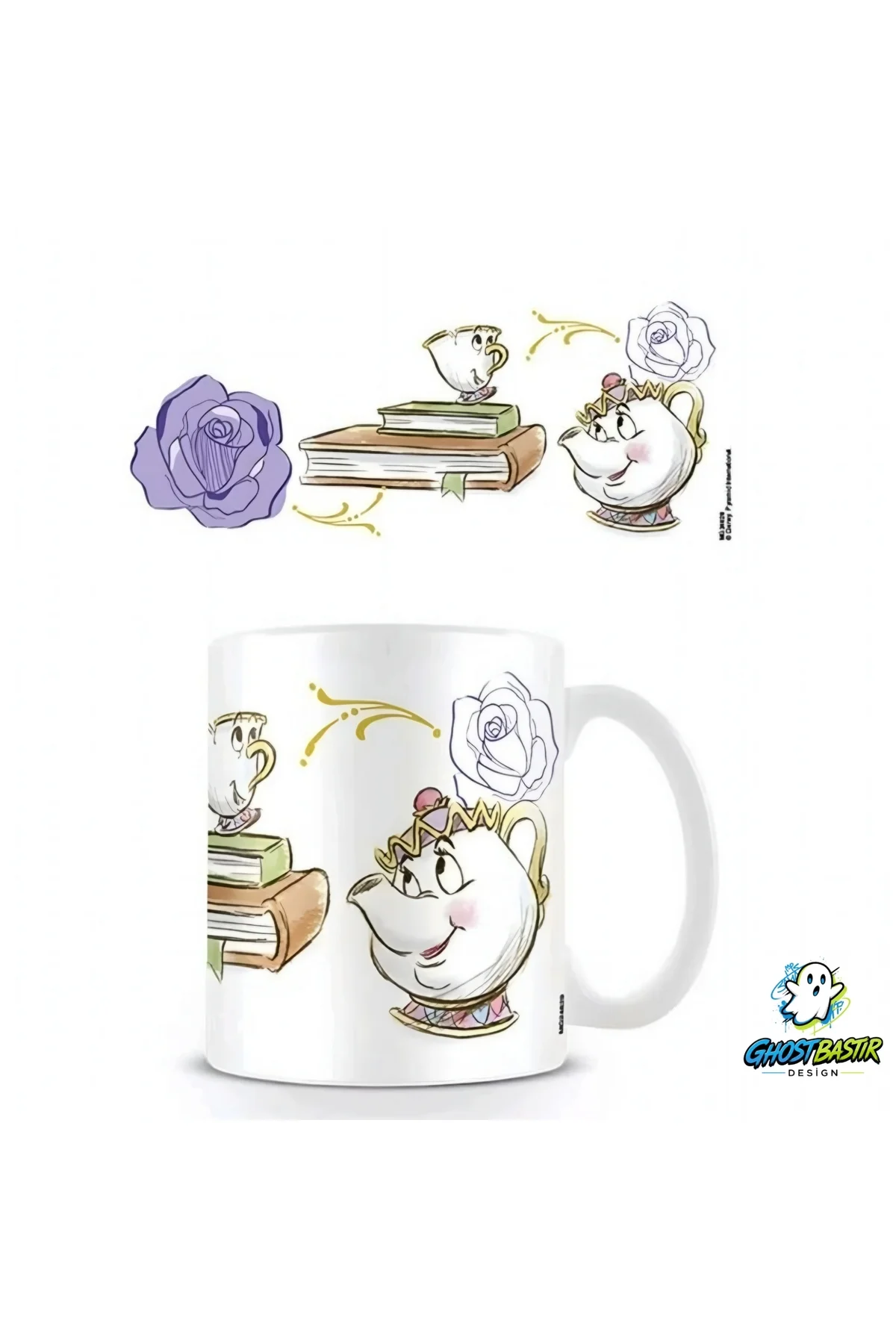 Güzel ve Çirkin Çaydanlık Kupa Bardak | Tek Adet K0566