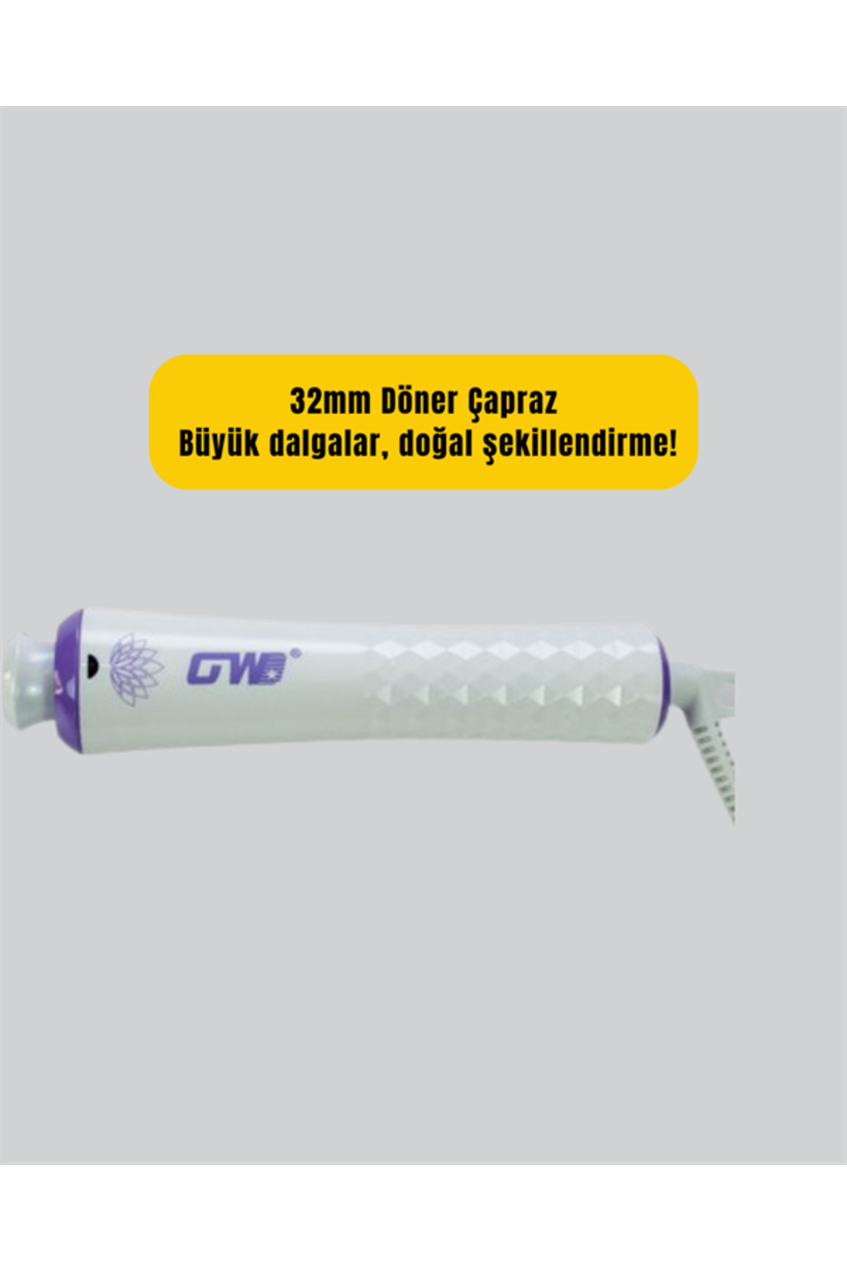 GW 32mm Döner Başlıklı Saç Kıvırma Makinesi – Her An Her Yerde Pr GW 32mm Döner Başlıklı Saç Kıvırma Makinesi – Her An Her Yerde Pr