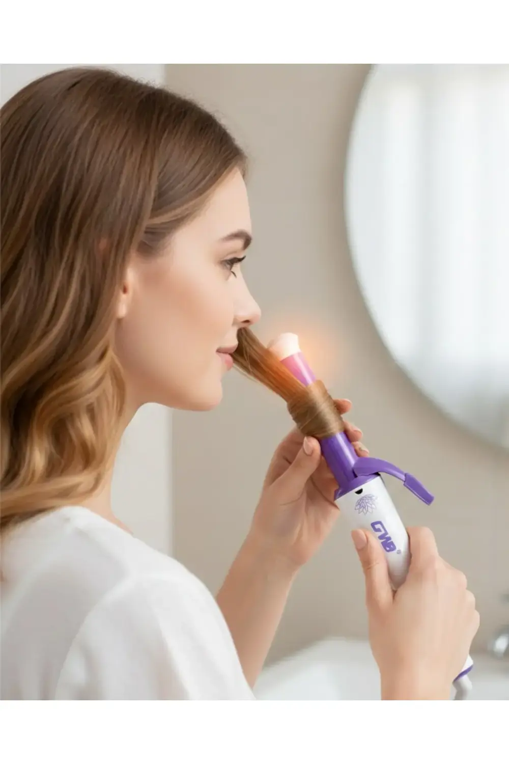 GW Profesyonel Saç Kıvırıcı – 140-210°C Isı Ayarlı, Taşınabilir T