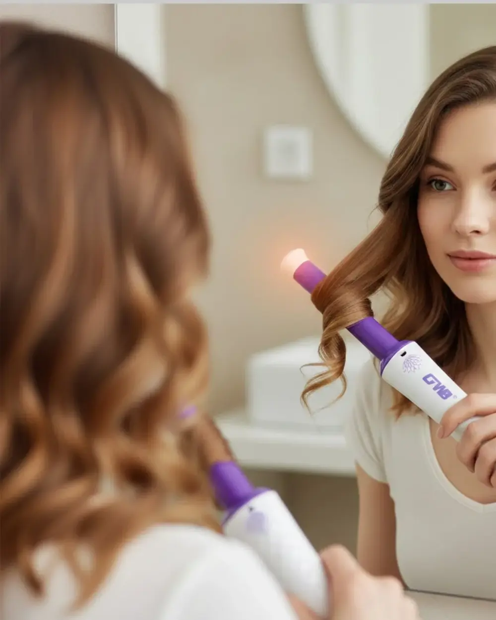 GW Taşınabilir Saç Maşası – Tourmaline Seramik, Negatif İyon Tekn