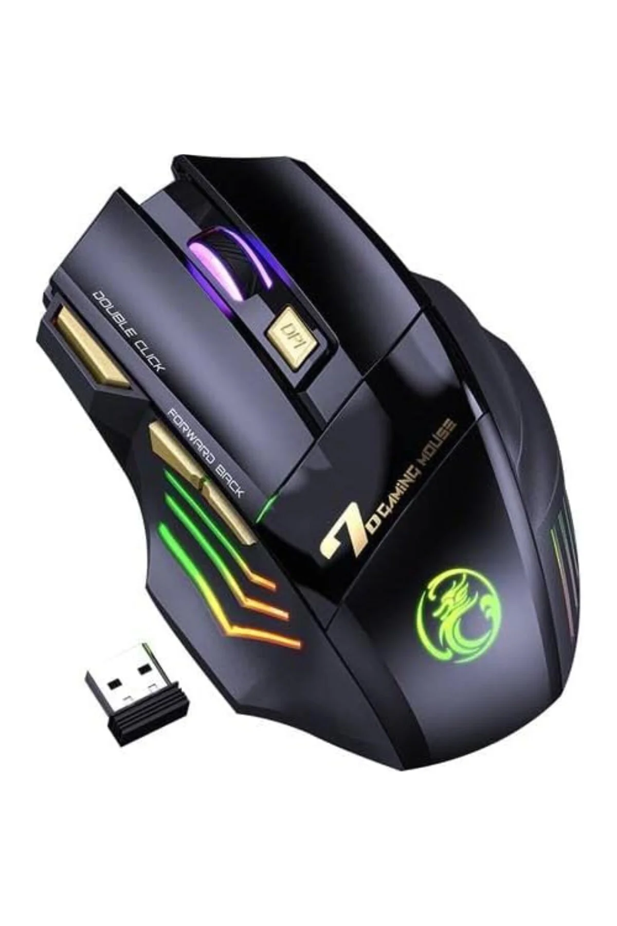 Gw-X7 7 Tuşlu Sessiz 2.4g Wireless Bluetoothlu Şarj Edilebilir Ka