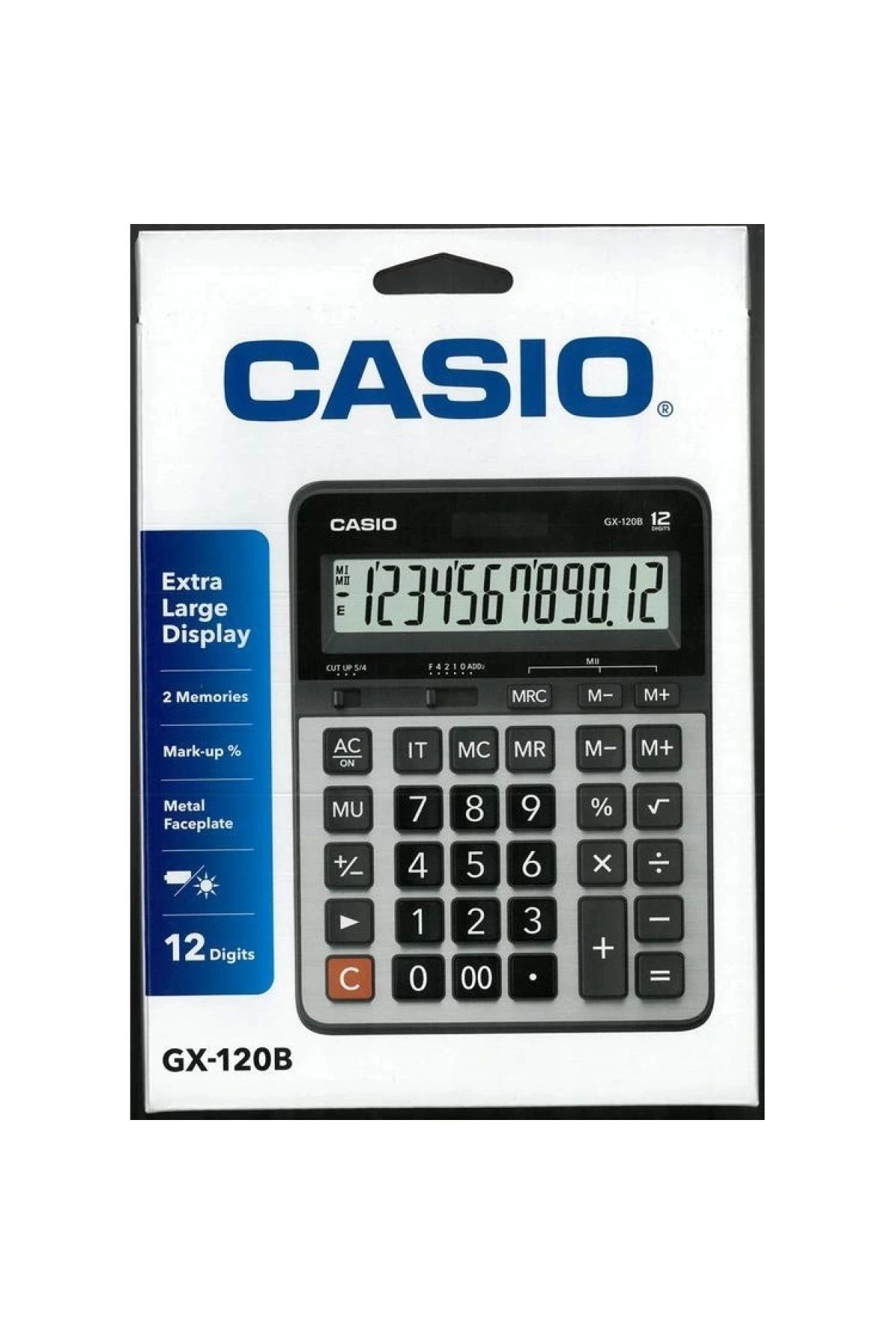 Casio Gx-120B 12 Hane Masaüstü Hesap Makinesi