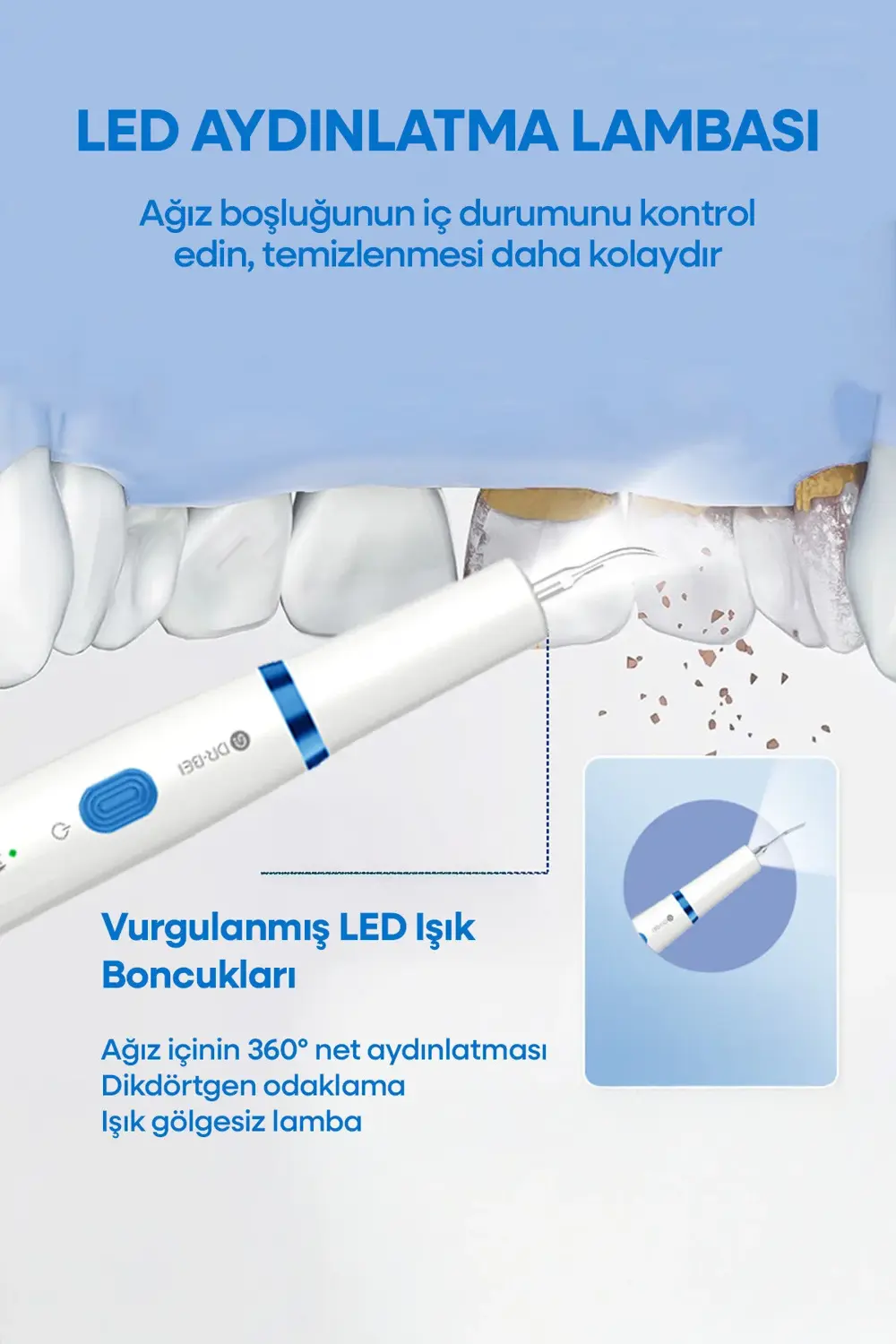 Gyc2 Şarjlı Diş Taşı Temizleme Cihazı