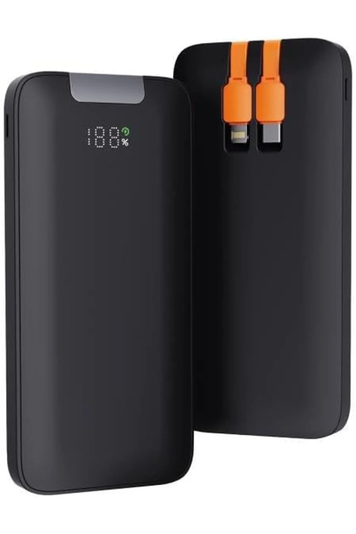 gzmshop 10000 Mah 22.5W Hızlı Şarj Kendinden Kablolu Powerbank PB