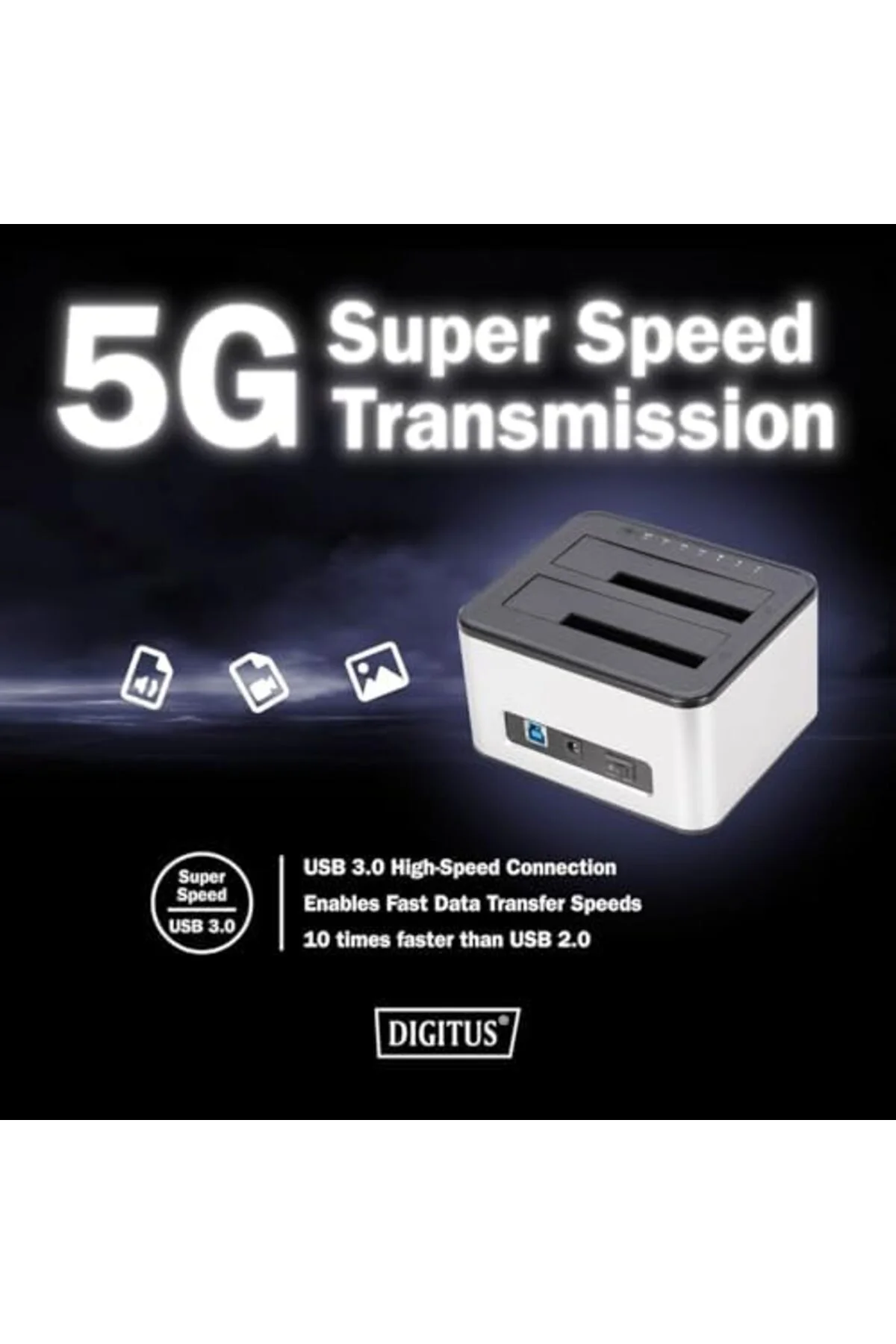 gzmshop DA-71540-2 – Çift SATA HDD Yerleştirme İstasyonu – USB 3.