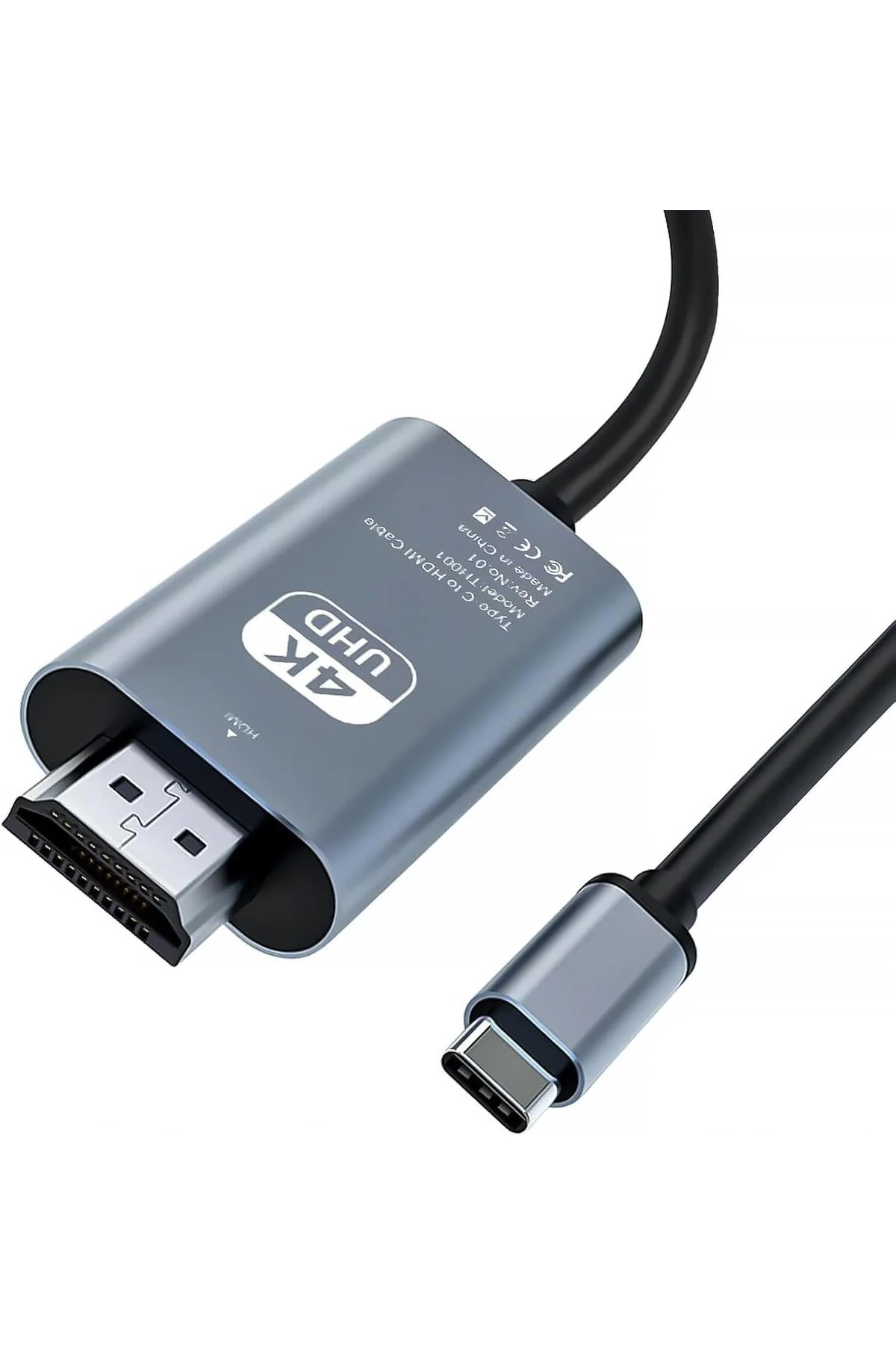 gzmshop HDMI Çevirici USB C HDMI 4K 60Hz HDMI, 200cm USB C HDMI A