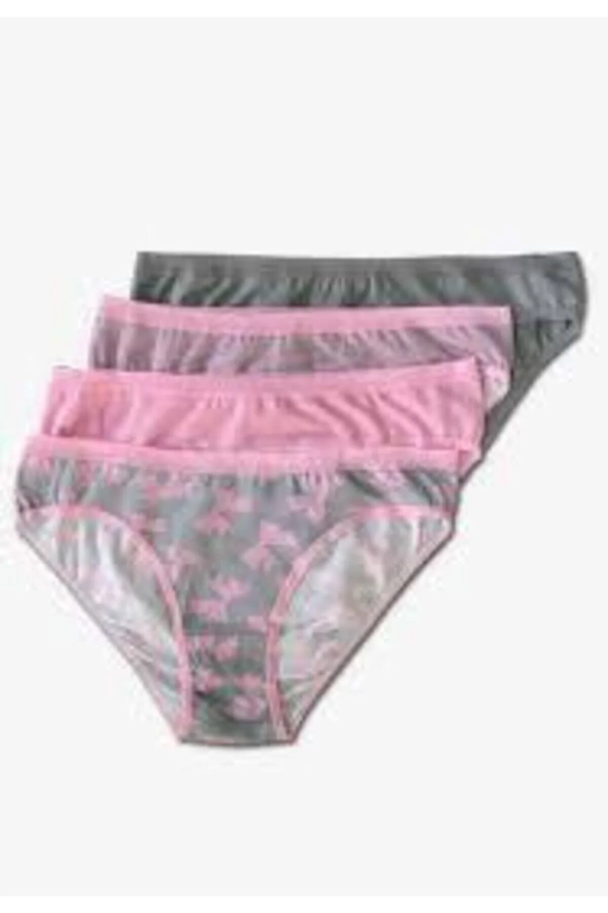 H-2750 Pamuklu Desenli 4 Lü Bayan Bikini Külot