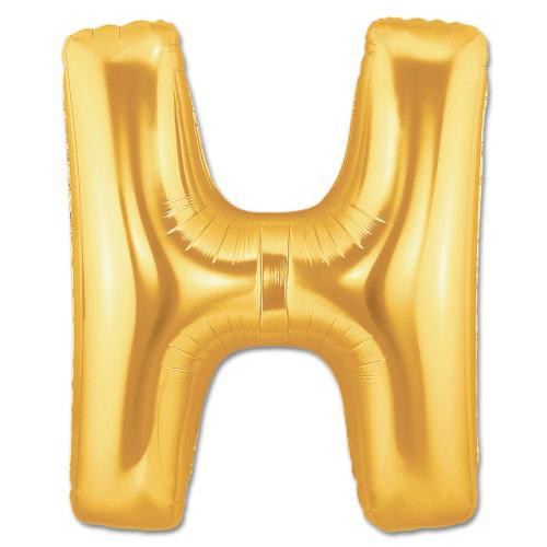 H Harf Folyo Balon Altın Renk 40 inç