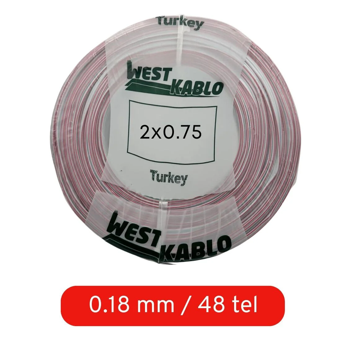 H03VW-H   West TTR Kordon Kablo 2*0,75mm 100m