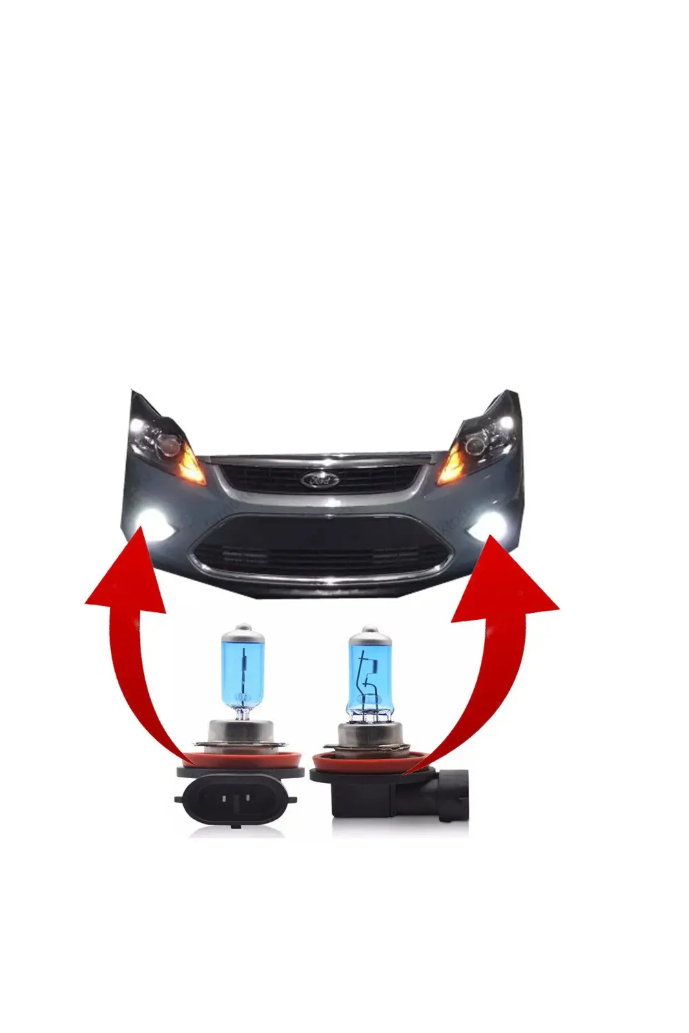 H11 12 Volt Süper Beyaz Far & Sis Ampulü 100Watt