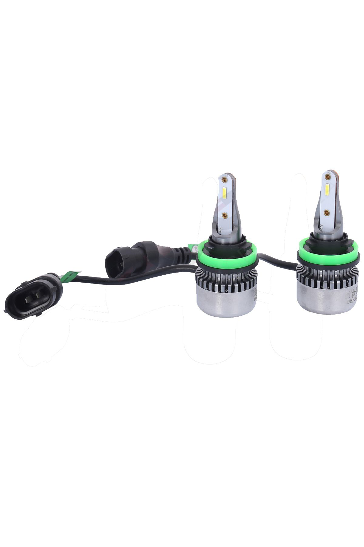 Nice Shop H11 Erlight X Lazer Serisi Led Xenon Uzun-Kisa Beyaz-Yeni Nesi İnce 12000 Lümen Şimşek Etkili 6000K