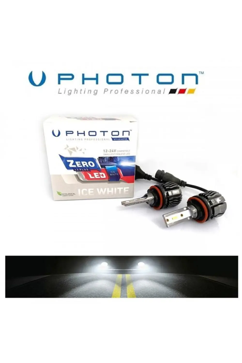H11 Zero 3 Plus Fansız (12V-24V) Beyaz Led Xenon
