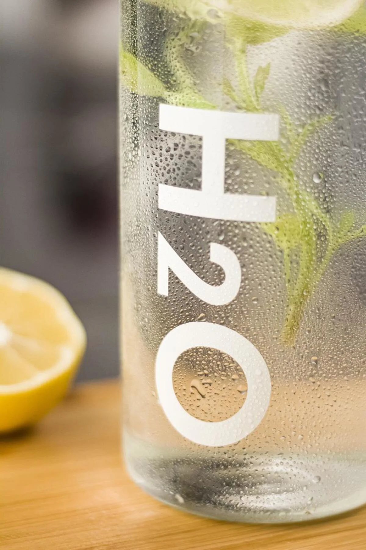 H2o Borosilikat Cam Matara Vakum Kapaklı Su Şişesi Suluk Beyaz 10