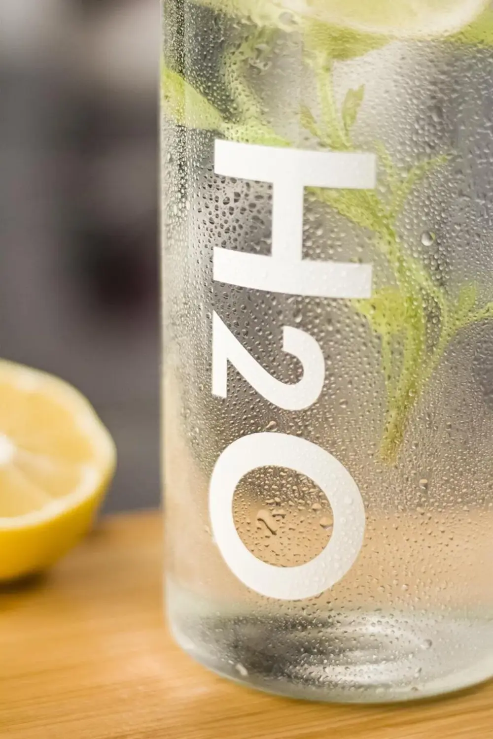 H2o Borosilikat Cam Matara Vakum Kapaklı Su Şişesi Suluk Beyaz 10