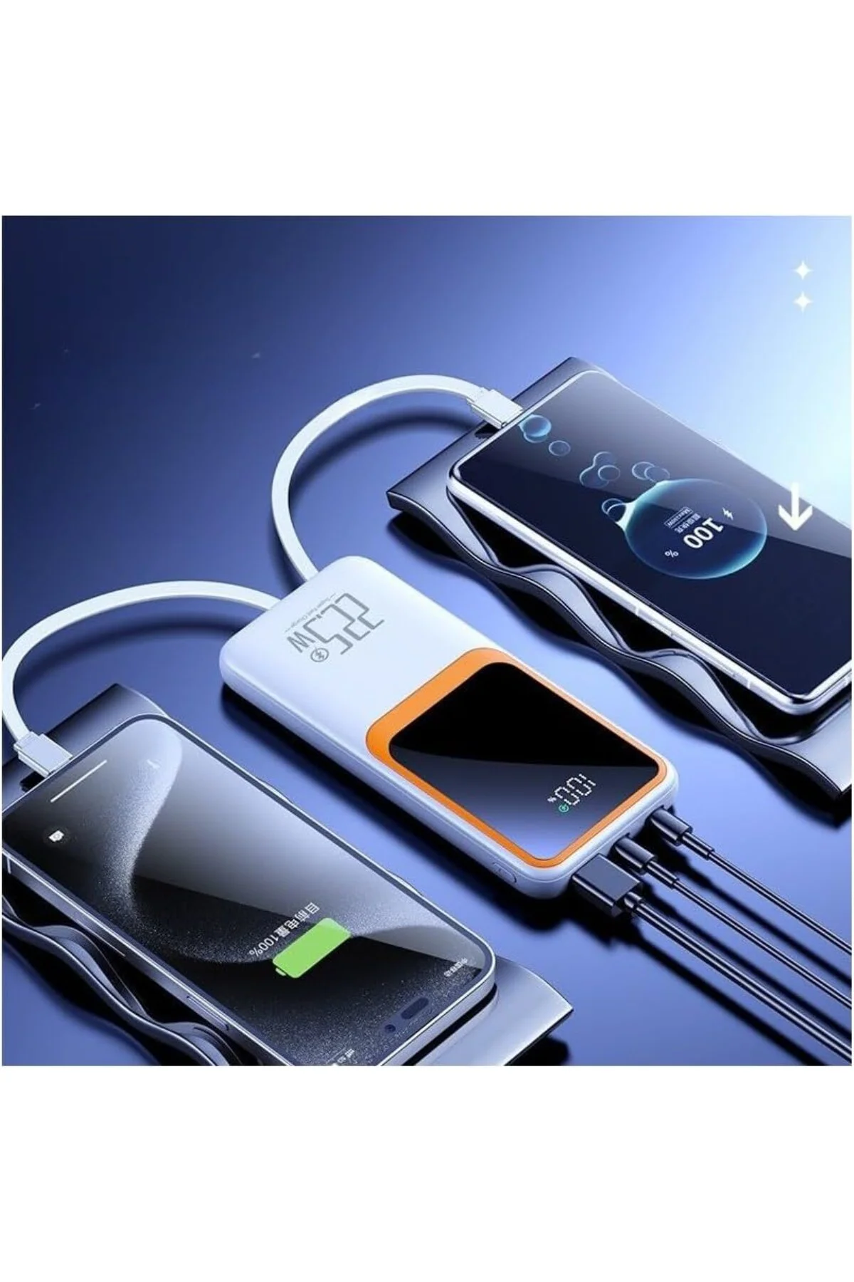 H31 20000 MH PD 20W ve USB 22.5W FAST HIZLI ŞARJ DAHİLİ TYPE C VE