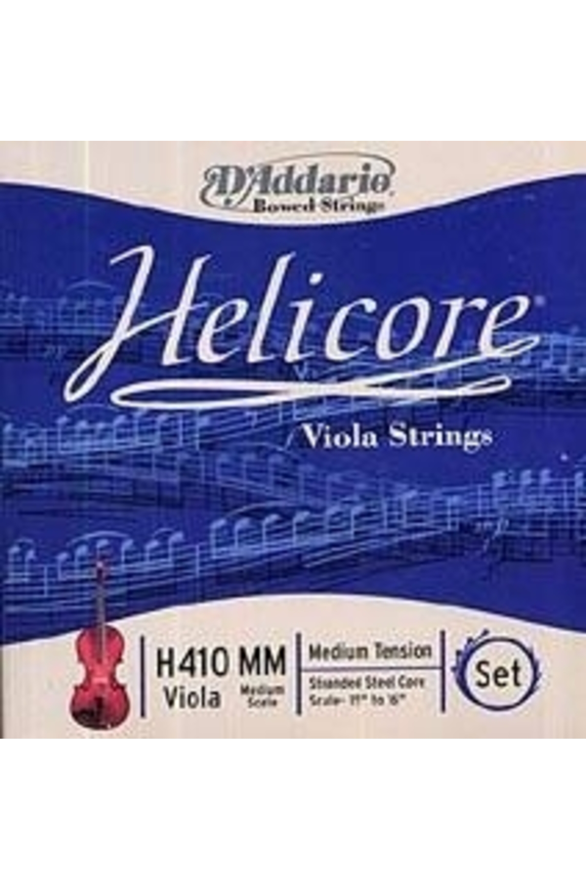 H410MM VIOLA TEL SETİ, HELICORE, MEDIUM SCALE, MEDIUM TEN Viola T
