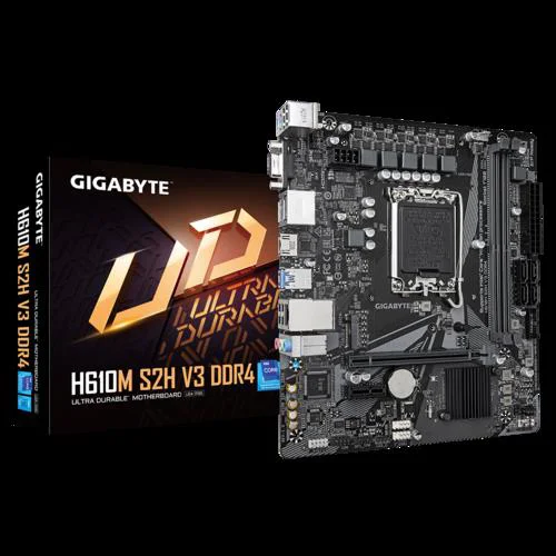 H610M-S2H-V3-DDR4 3200MHZ 1XVGA 1XHDMI 2XDP 1XM.2 USB 3.2 MATX 1700P (12./13.VE 14.NESİL İŞLEMCİ UYUMLU)