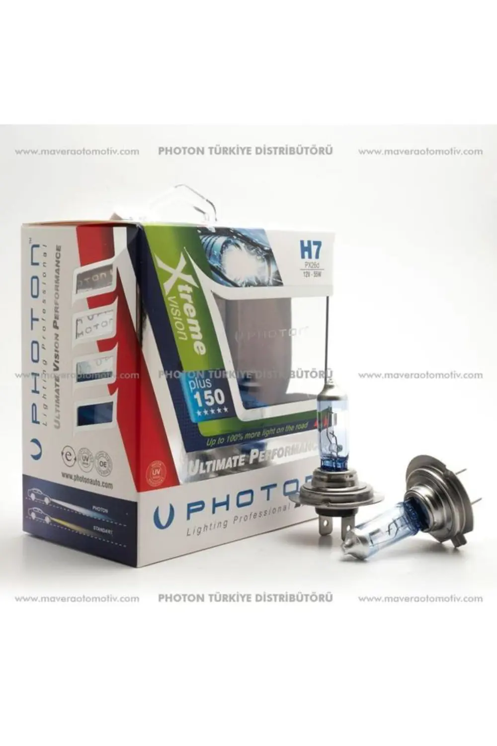 H7 12v 55w Xtreme Vısıon +%150 Fazla Işık Serisi H7 12v 55w Xtreme Vısıon +%150 Fazla Işık Serisi