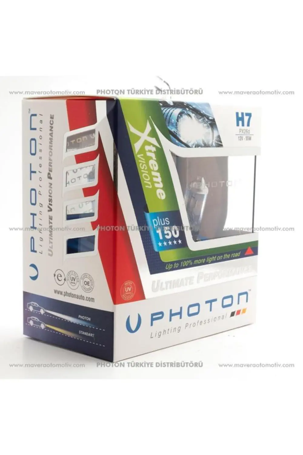H7 12v 55w Xtreme Vısıon +%150 Fazla Işık Serisi H7 12v 55w Xtreme Vısıon +%150 Fazla Işık Serisi