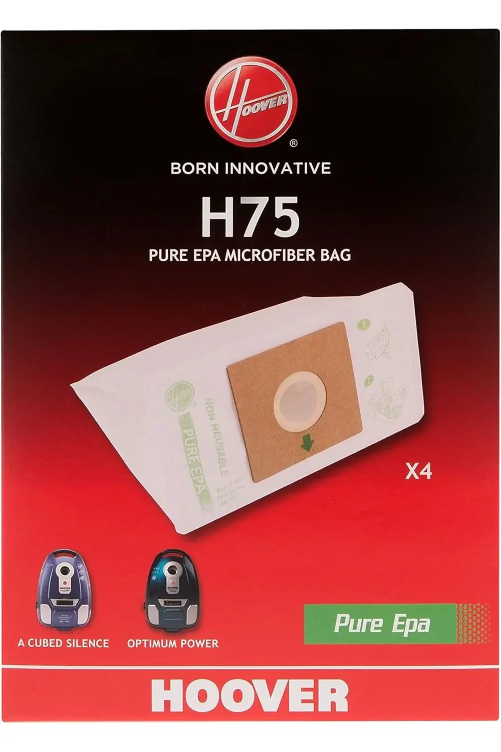 H75 Elektrikli Süpürge Torbaları, Mikrofiber, EPA, Thunder Space,