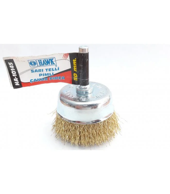 HA10145 Pimli Sarı Tel Çanak Fırça 50 mm – Pas, Boya ve Paslanmaz Temizlik Fiyatı, Yorumları ve Özellikleri