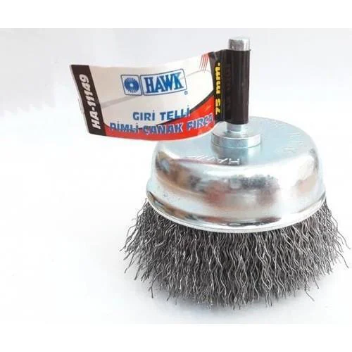HA11147 Pimli Gri Tel Çanak Fırça 65 mm
