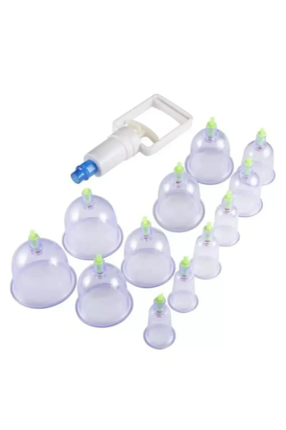 Hacamat Kupa Çekme Seti -12 Adet Kupa 1 Adet Çekme Makinesi