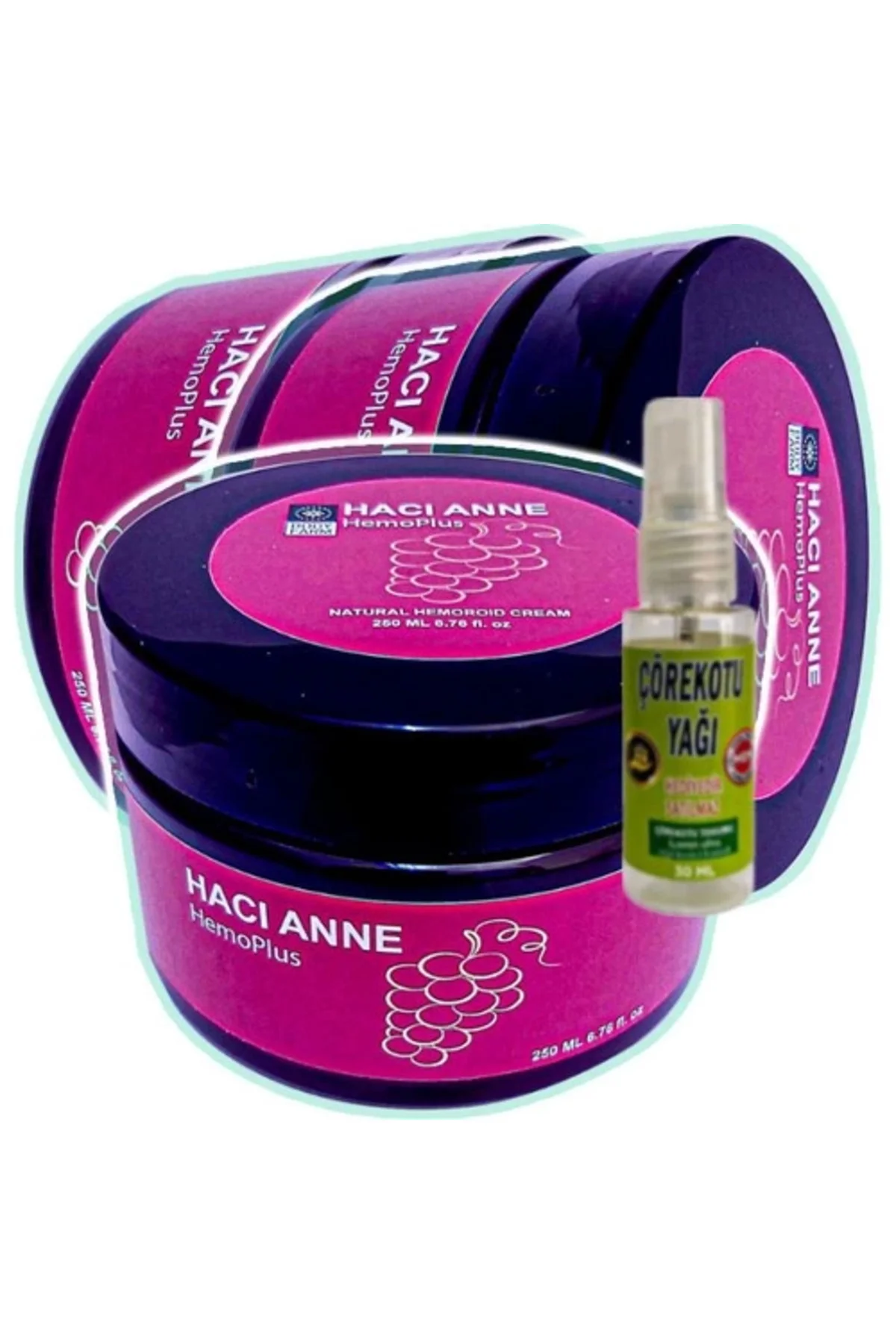 Hacı Anne Bakım Kremi 200 ml x 3 Adet + Çörek Otu Yağı 30 ml - Emzirme Dönemi Cilt Bakımı