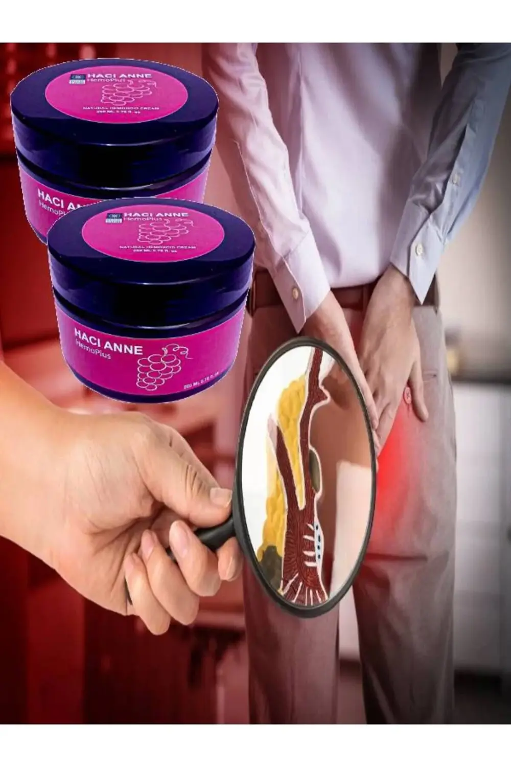 Hacı Anne HemoPlus Bagzur Doğal Bitkisel Onarım Kremi 250 ml x 3