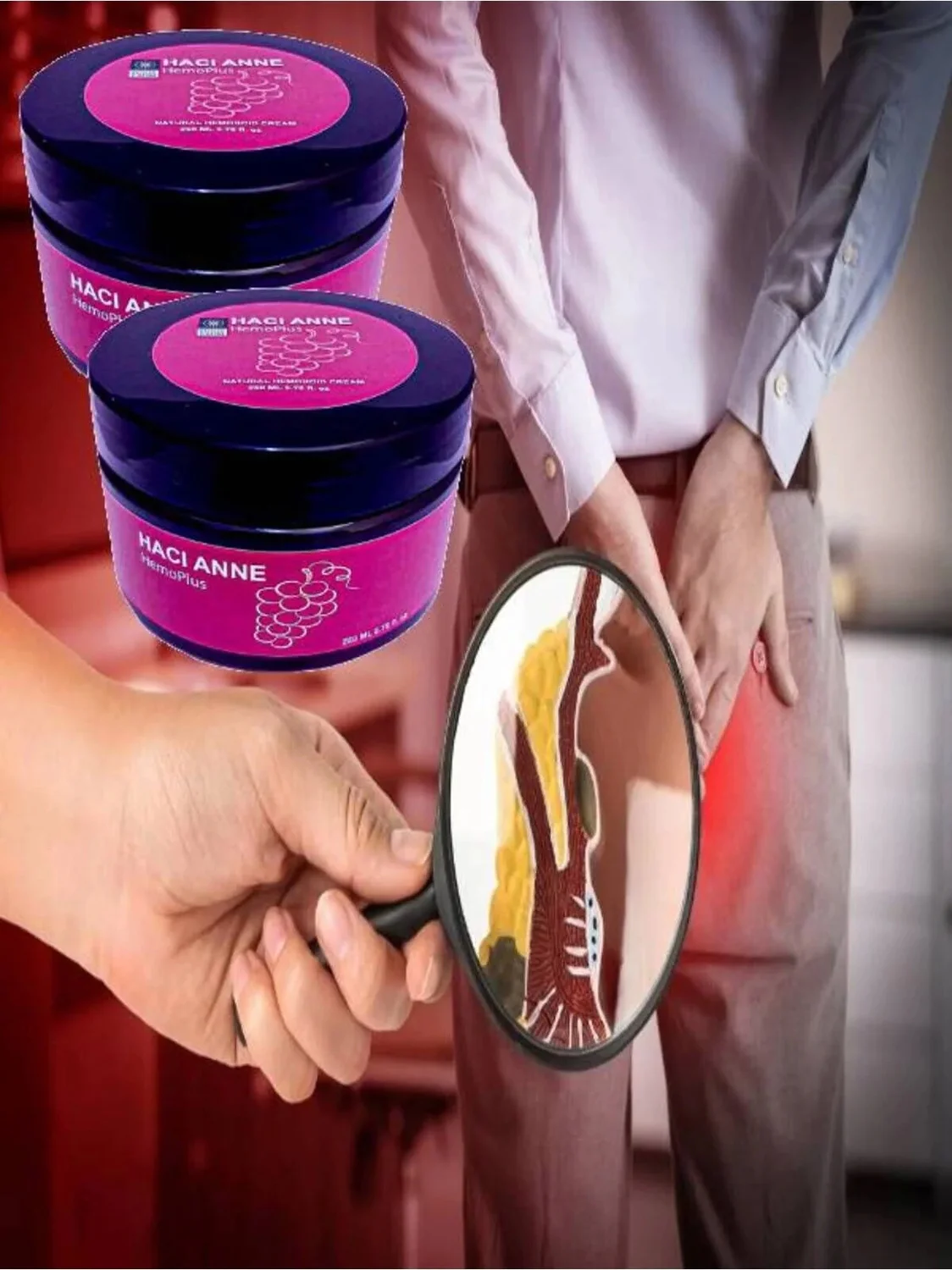 Hacı Anne Hemoplus Doğal Kremi 250 ml – Hemoroid ve Çatlaklara Doğal Çözüm