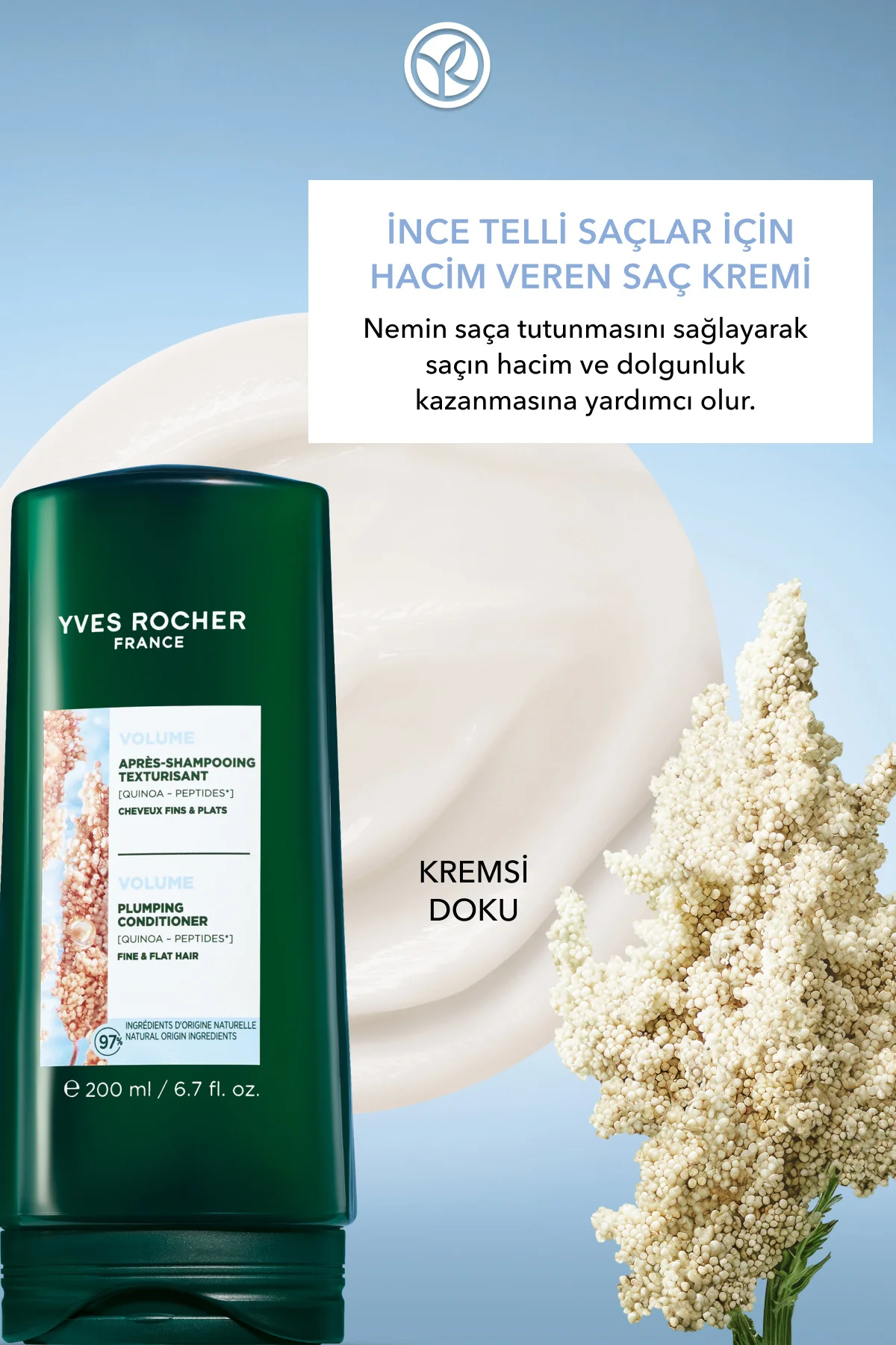 Hacim Veren Saç Kremi - İnce Telli Saçlar / Volume -Vegan -200ml