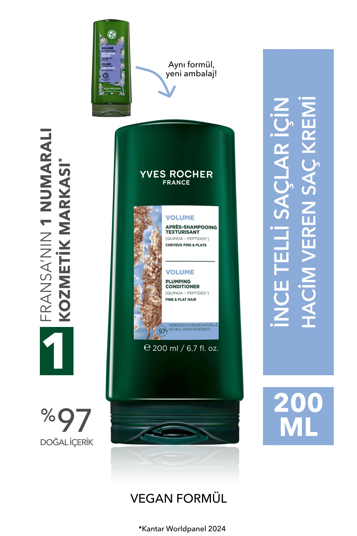 Hacim Veren Saç Kremi - İnce Telli Saçlar / Volume -Vegan -200ml