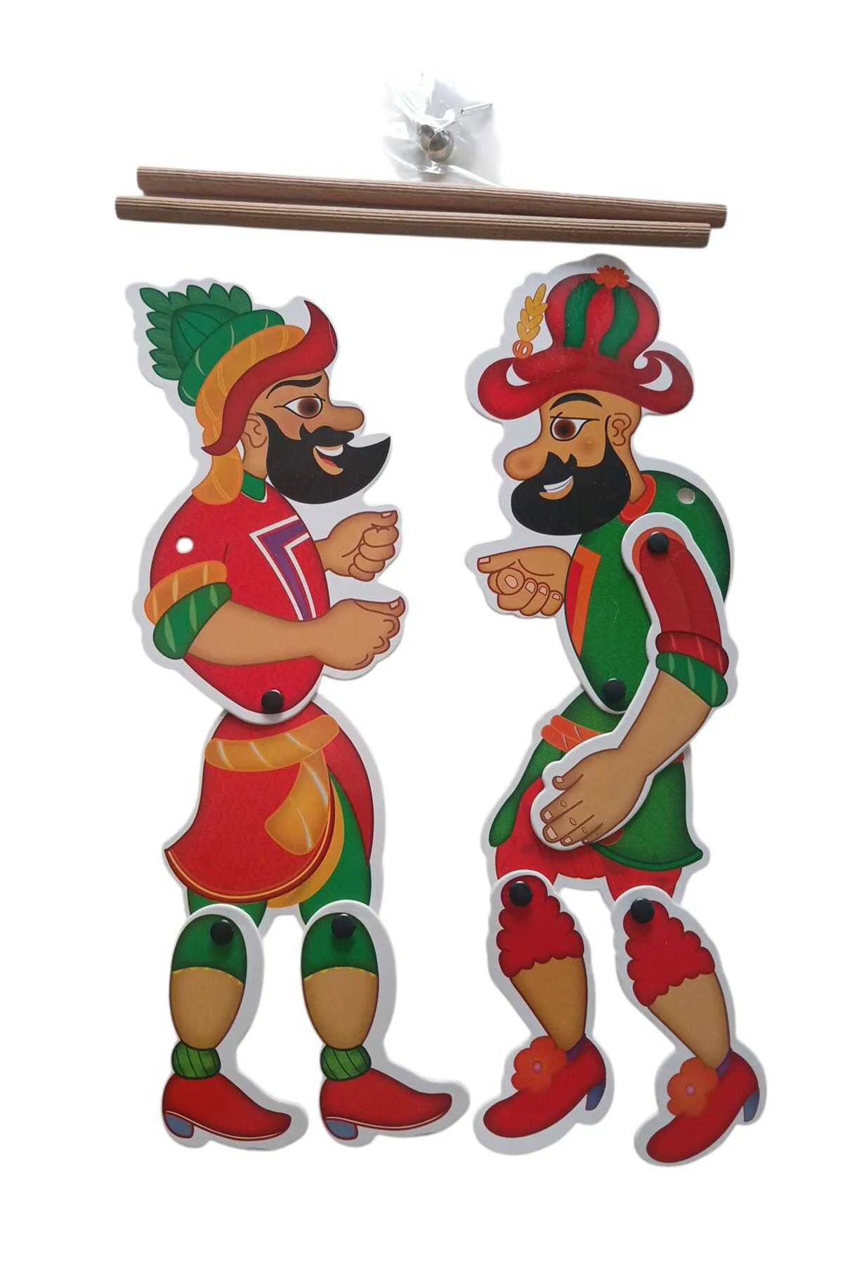 Hacivat - Karagöz Mukavva Kukla Oyun Seti (30cm)