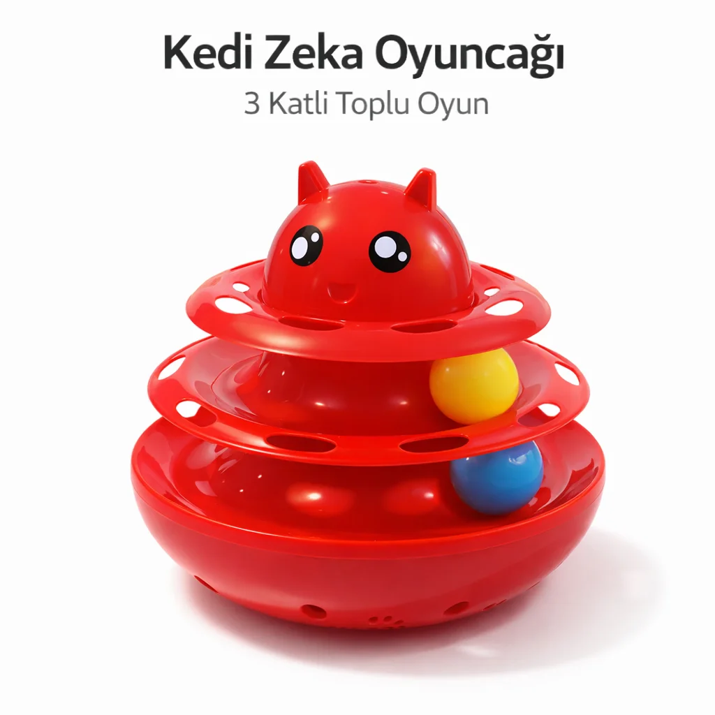 Hacıyatmaz Kedi Oyuncağı 3 Katlı Toplu Zeka Oyuncağı 20x21 cm – Devrilmez Interaktif Oyuncağı Hacıyatmaz Kedi Oyuncağı 3 Katlı Toplu Zeka Oyuncağı 20x21 cm – Devrilmez Interaktif Oyuncağı