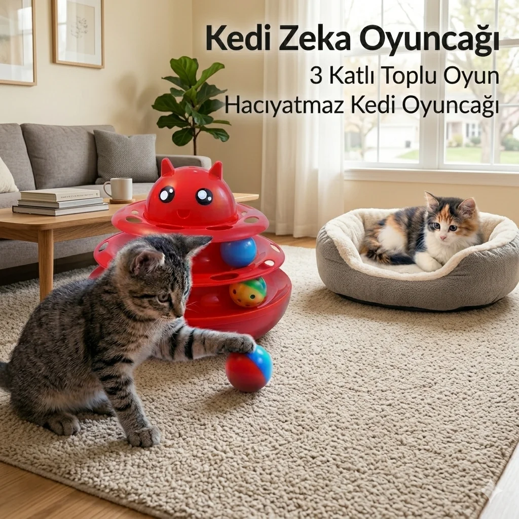 Hacıyatmaz Kedi Oyuncağı 3 Katlı Toplu Zeka Oyuncağı 20x21 cm – Devrilmez Interaktif Oyuncağı Hacıyatmaz Kedi Oyuncağı 3 Katlı Toplu Zeka Oyuncağı 20x21 cm – Devrilmez Interaktif Oyuncağı