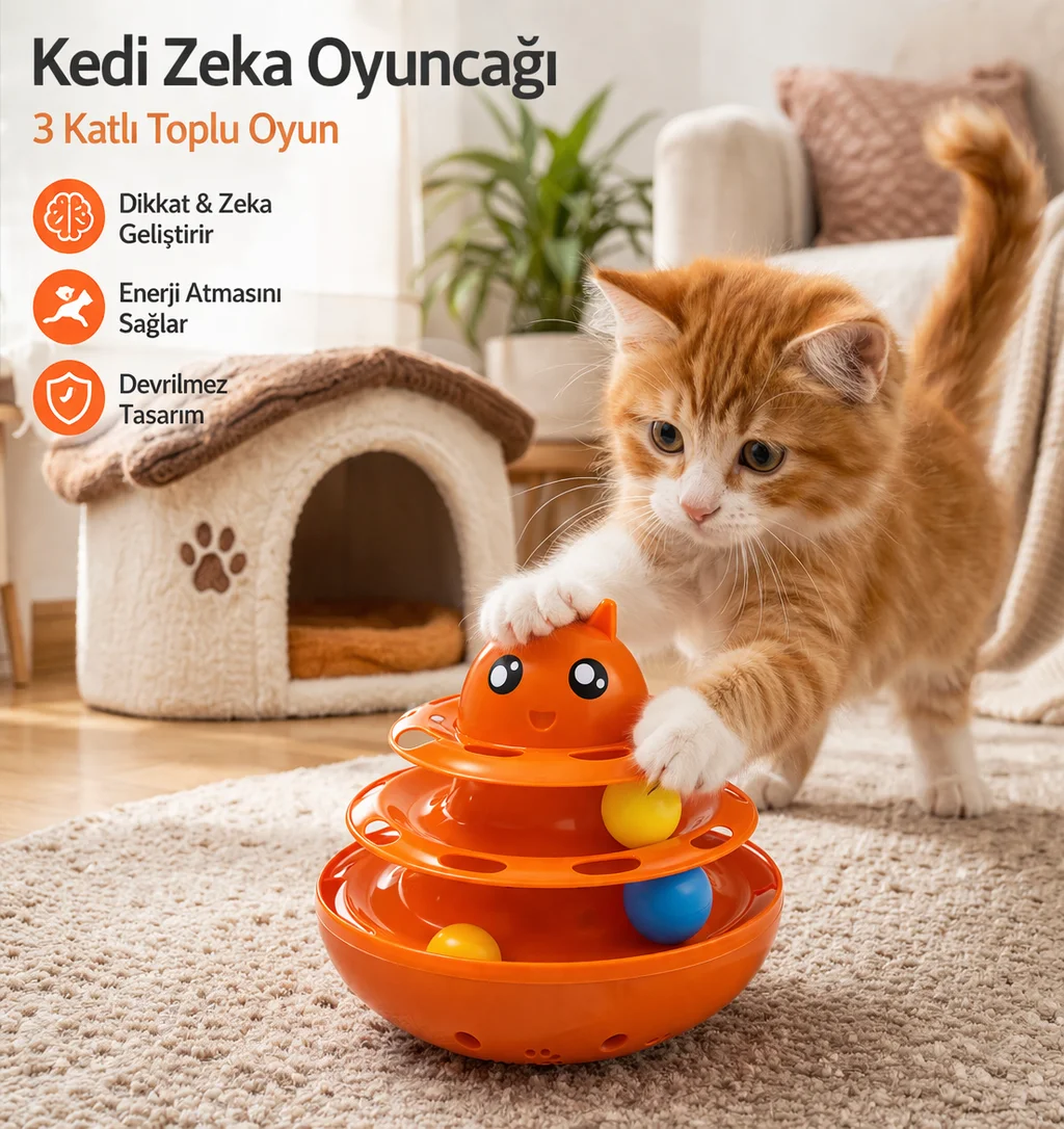 Hacıyatmaz Kedi Oyuncağı 3 Katlı Toplu Zeka Oyuncağı 20x21 cm – Devrilmez Interaktif Oyuncağı Hacıyatmaz Kedi Oyuncağı 3 Katlı Toplu Zeka Oyuncağı 20x21 cm – Devrilmez Interaktif Oyuncağı