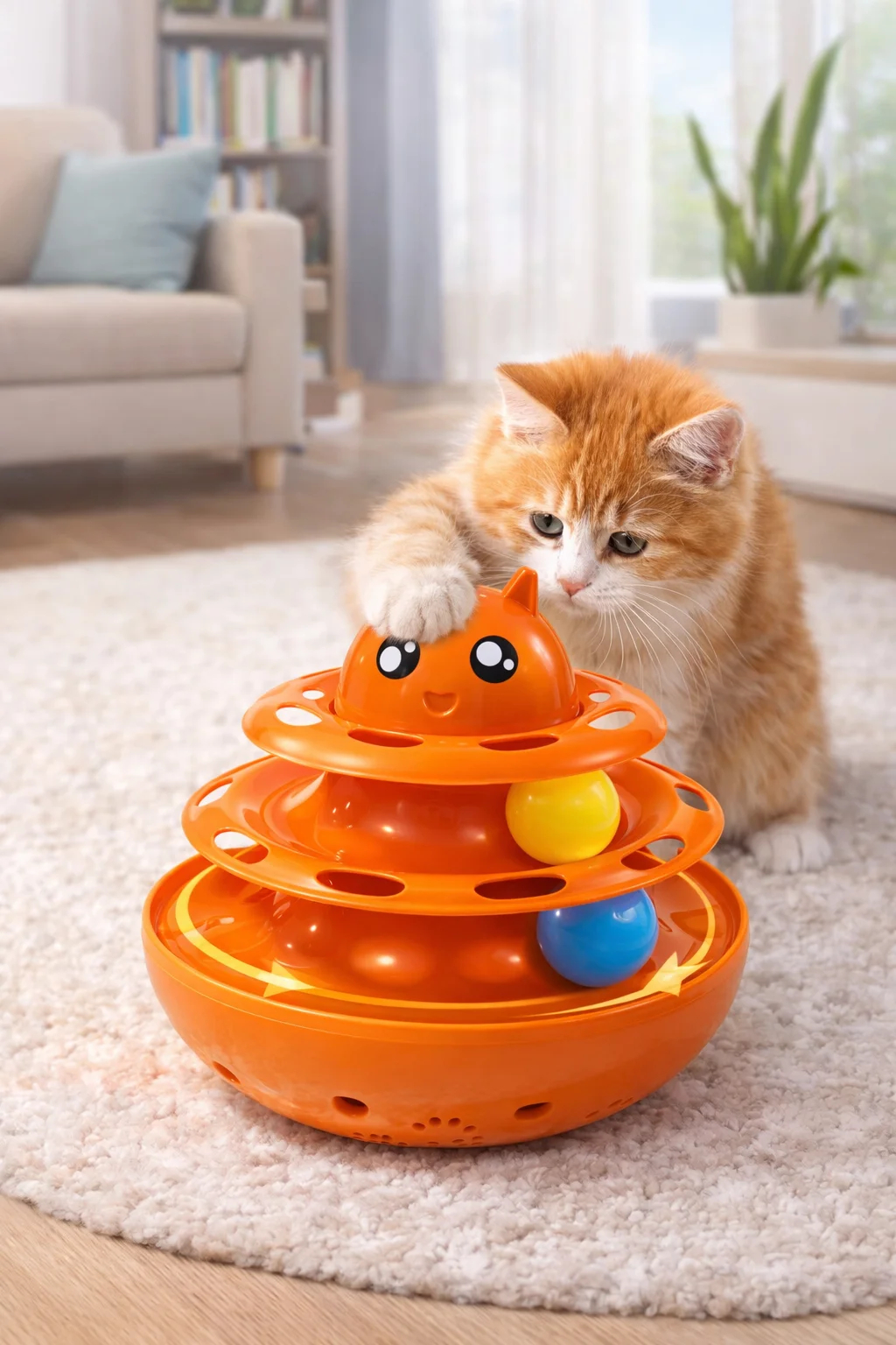 Hacıyatmaz Kedi Oyuncağı 3 Katlı Toplu Zeka Oyuncağı 20x21 cm – Devrilmez Interaktif Oyuncağı Hacıyatmaz Kedi Oyuncağı 3 Katlı Toplu Zeka Oyuncağı 20x21 cm – Devrilmez Interaktif Oyuncağı