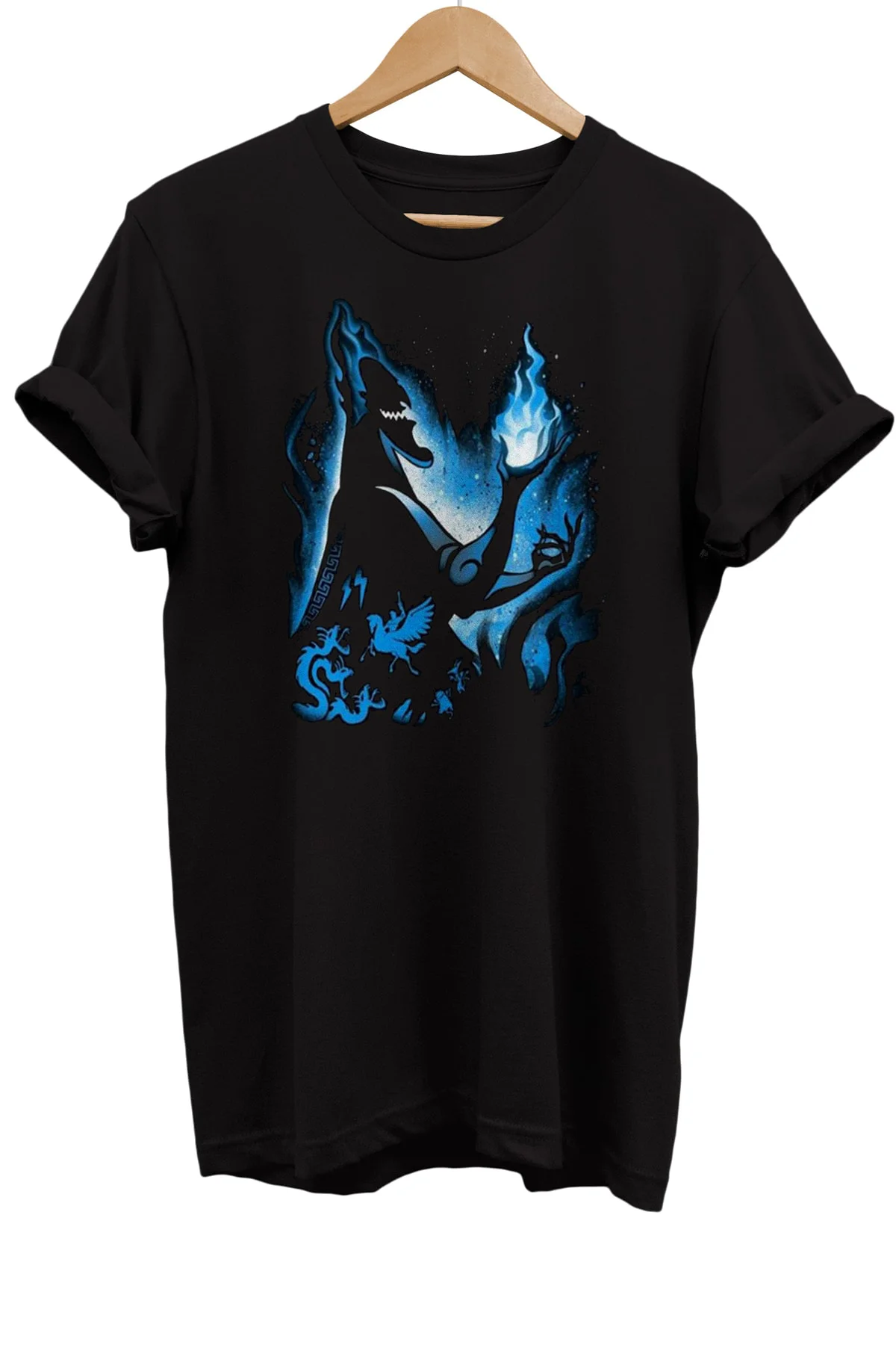Hades Baskılı %100 Pamuk Oversize T-shirt